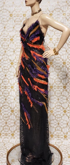 NEW VERSACE EMBELLISHED LACE ans SEQUINS DRESS