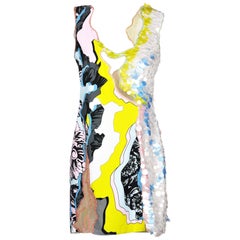 Versace, robe de défilé automne 2016 à découpes et ornements à sequins, 40