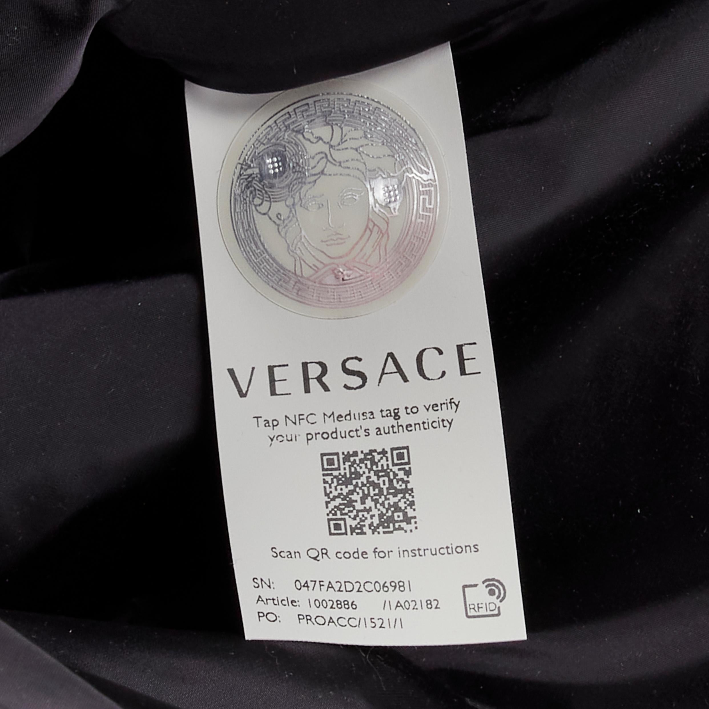 new VERSACE Gianni Signature gold Barocco Virtus Medusa print backpack bag 3