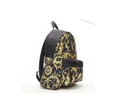 new VERSACE Gianni Signature gold Barocco Virtus Medusa print nylon backpack bag