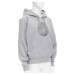 new VERSACE Gianni Vintage Medusa Logo print fleece cotton hoodie XL
