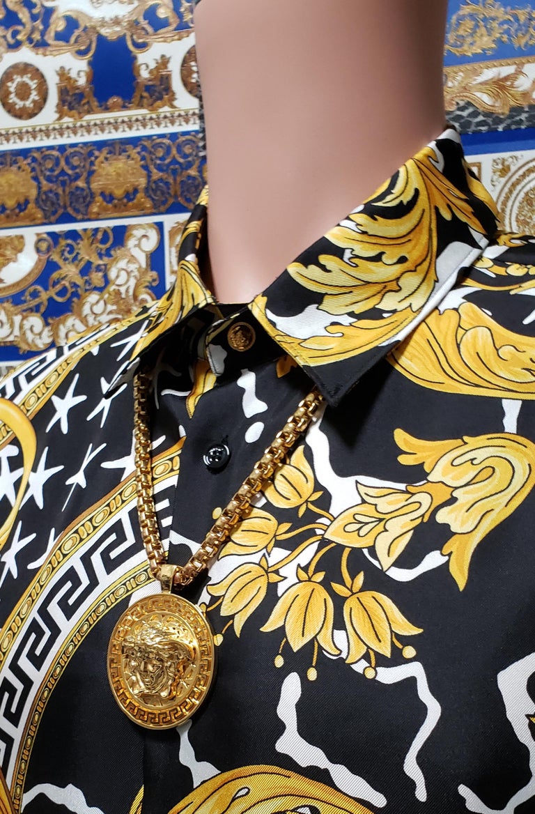 versace silk shirt sale