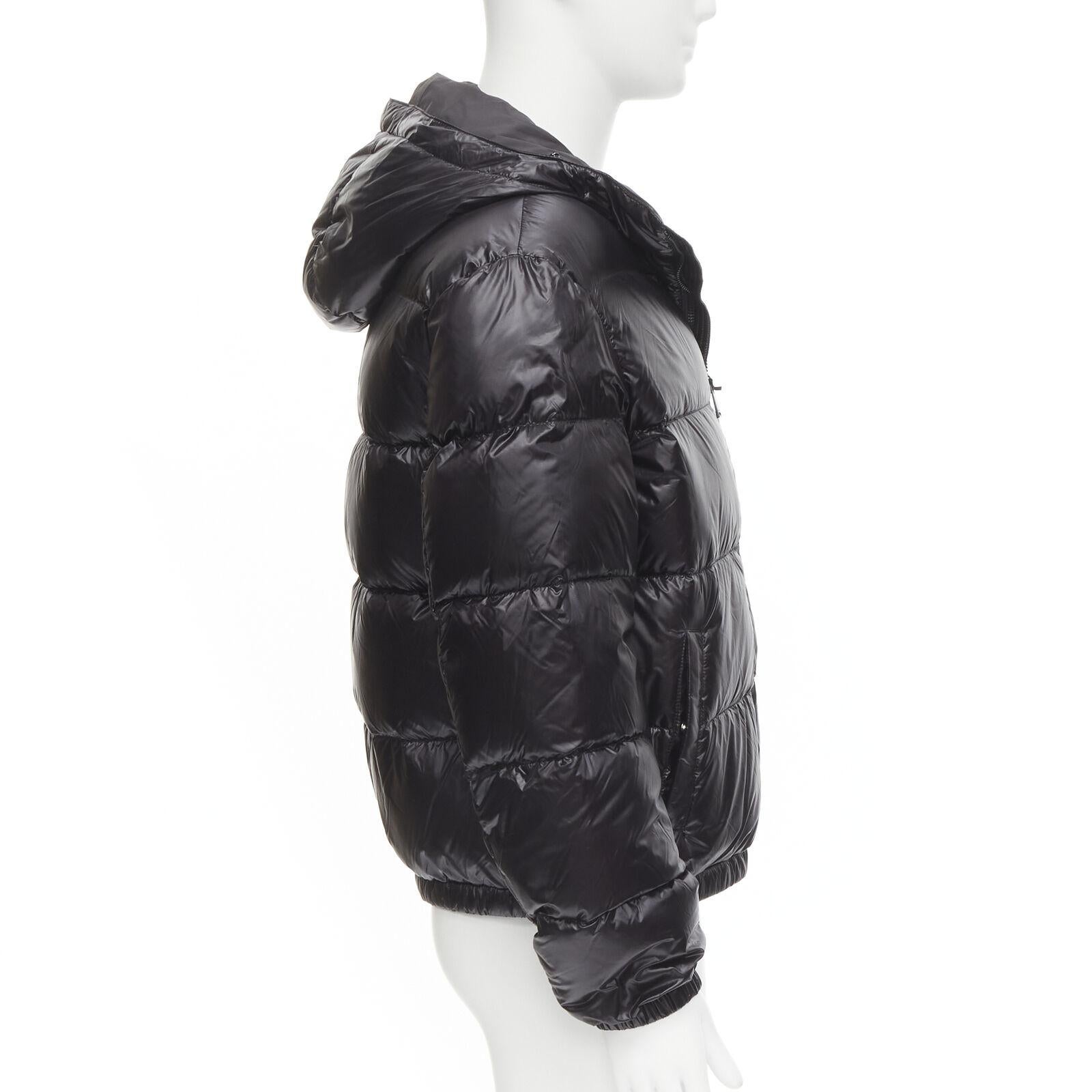 new VERSACE gold Medusa badge black goose down duvet puffer jacket IT48 M In New Condition For Sale In Hong Kong, NT