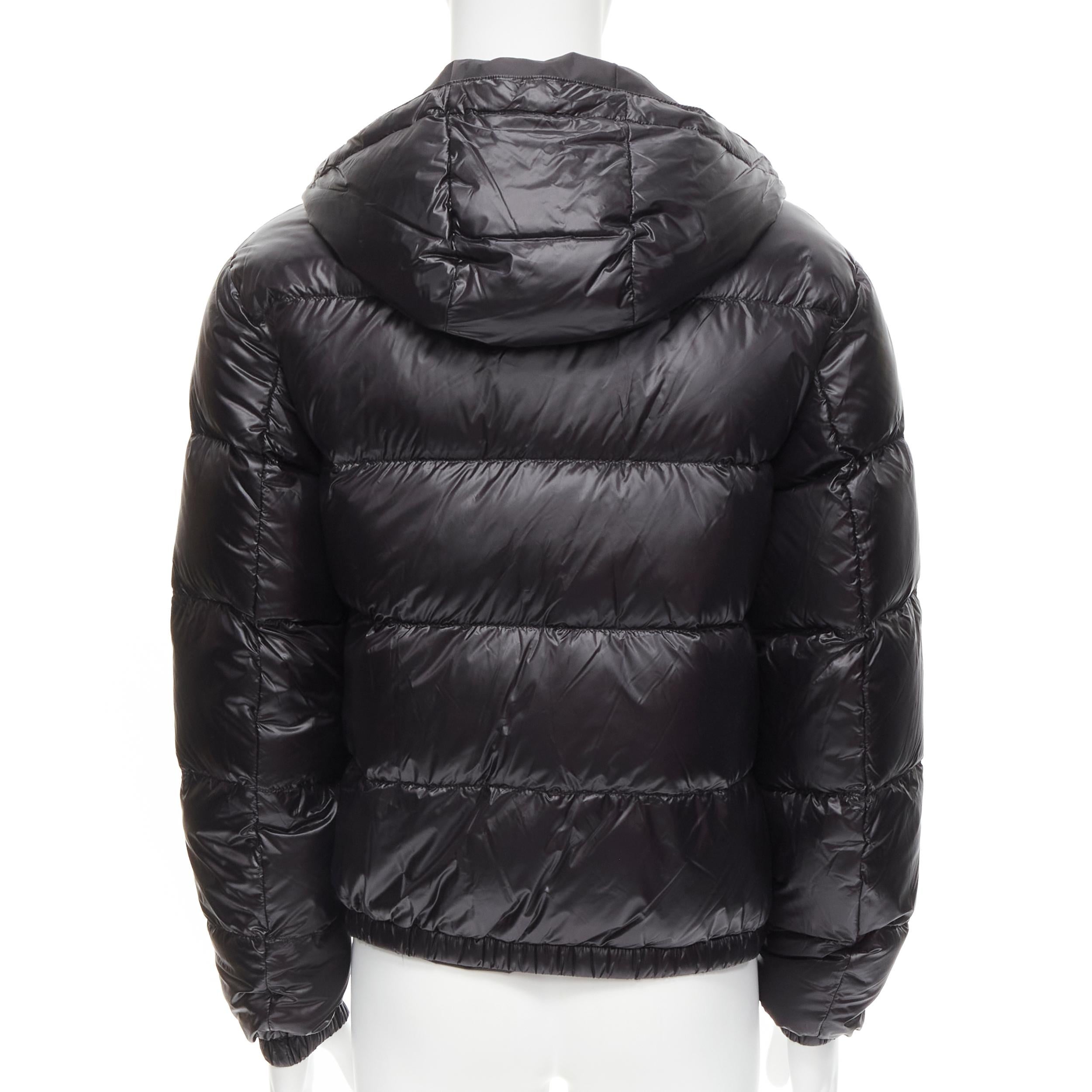 leather goose down jacket