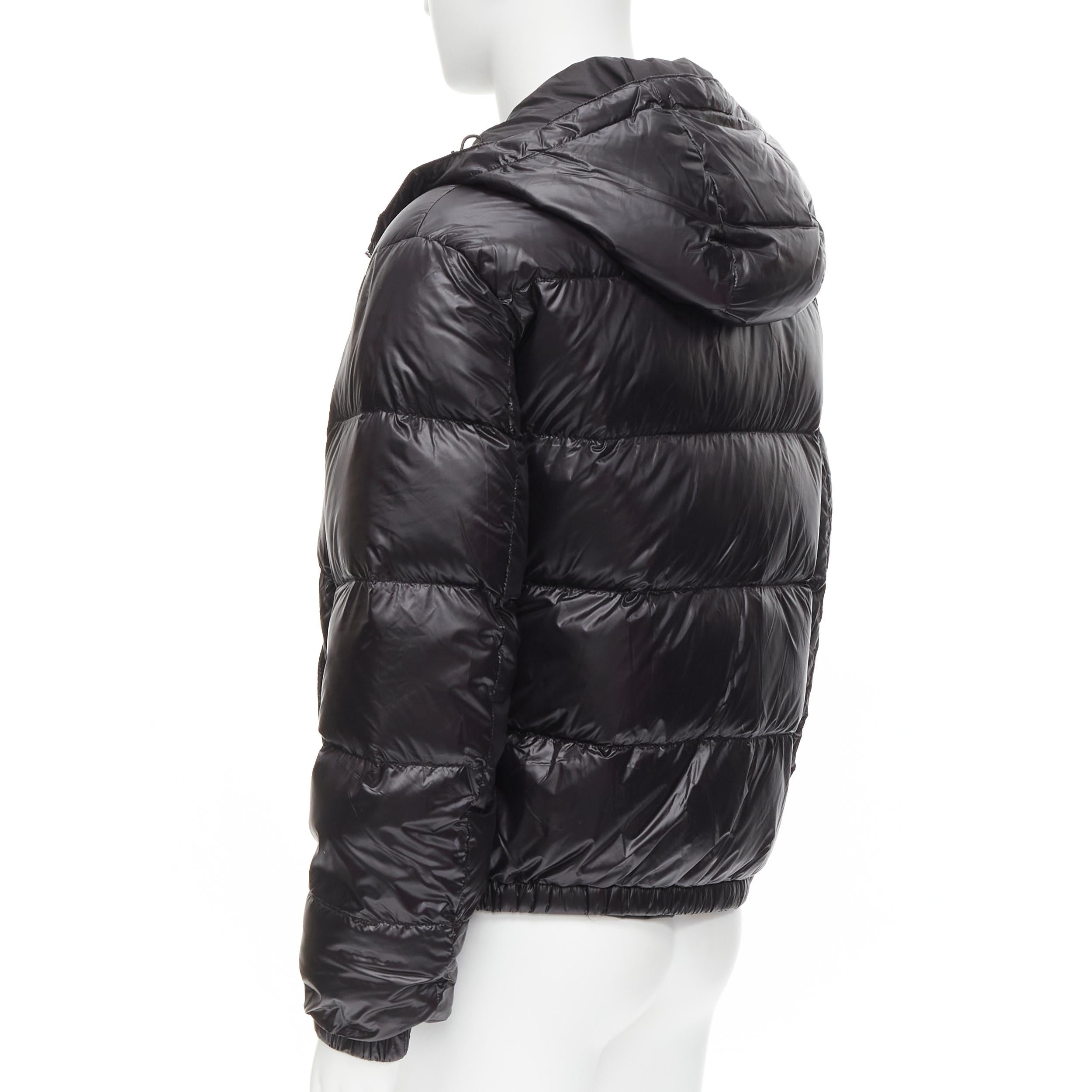Men's new VERSACE gold Medusa emblem black goose down duvet puffer jacket IT48 M