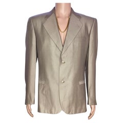 NEW VERSACE GOLDEN BEIGE BLAZER JACKET Size 50 - 40 (L)