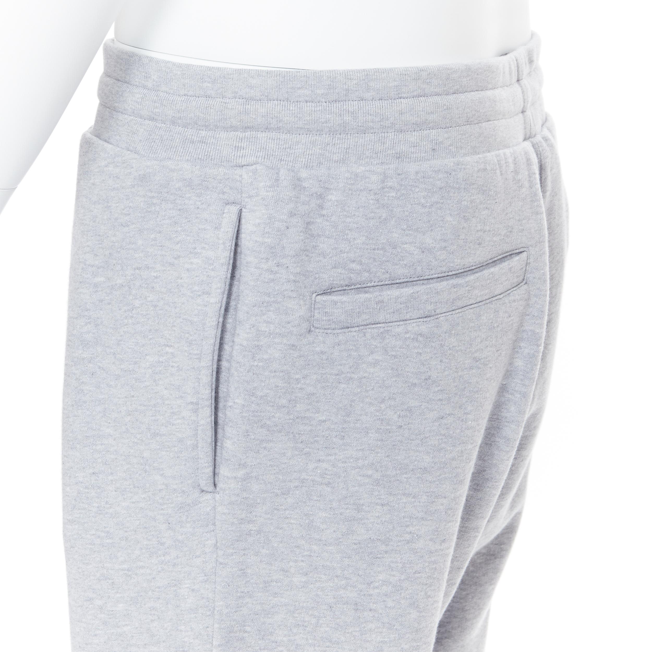 new VERSACE heather grey Vintage 90's logo embroidered jogger sweatpants XXL 1