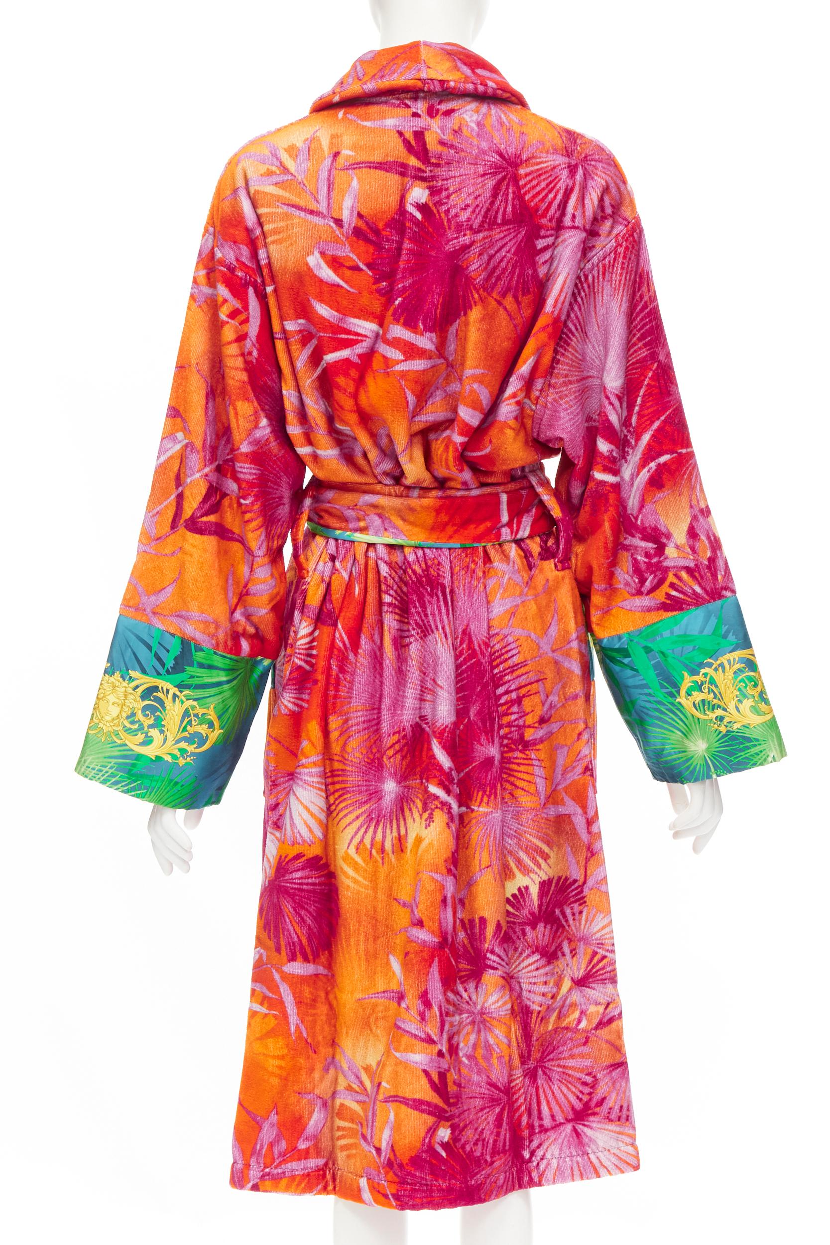 colorful versace robe