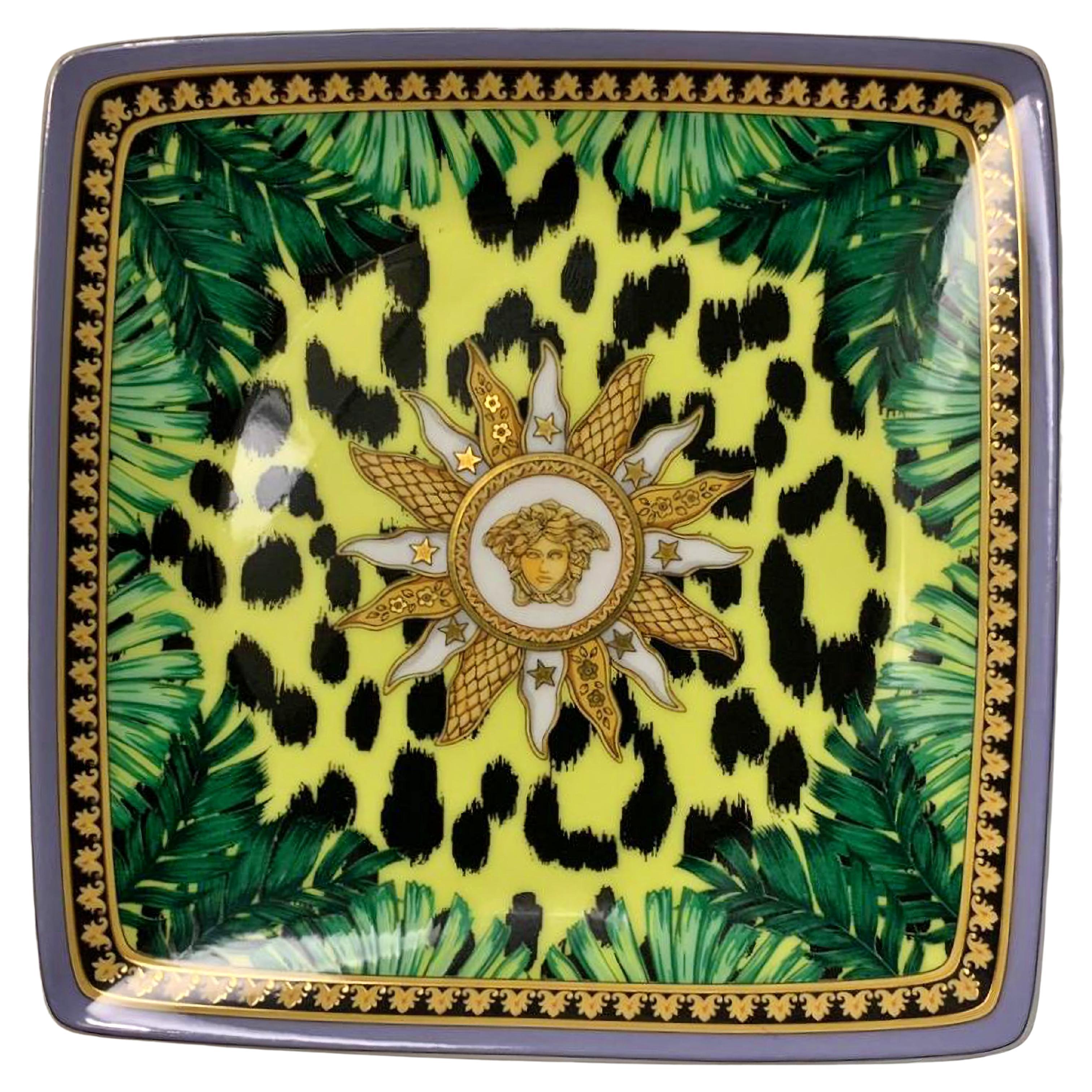 NEW Versace Home Jungle Collection Tray For Sale