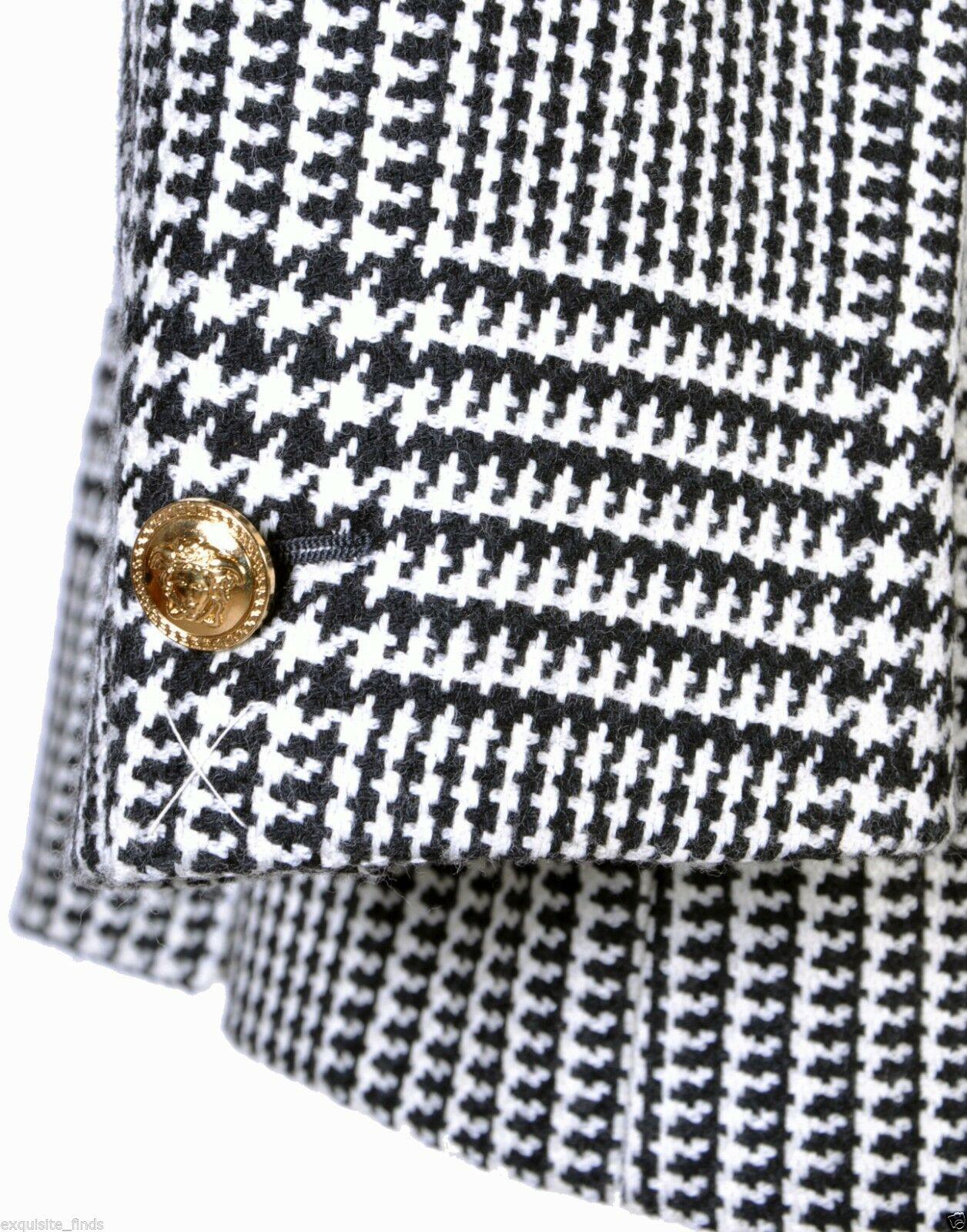 New VERSACE HOUNDSTOOTH WOOL CASHMERE SUIT for MEN 3