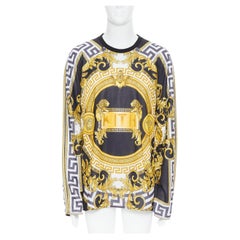 neu VERSACE KITH Medusa Greca Barocco Logo Druck Langarm Pullover 3XL selten