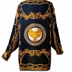NEW Versace La Coupe Des Dieux Silk Shirt Medusa Greek Key Men's IT56 3XL