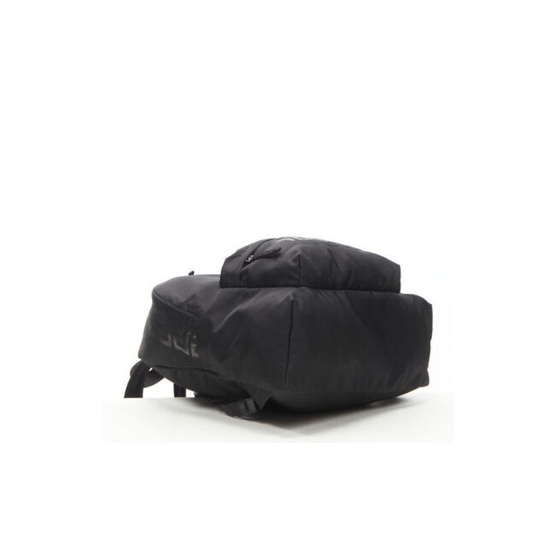 new VERSACE La Greca 90's logo black nylon backpack bag 2
