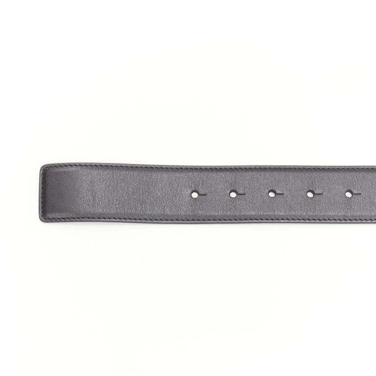 new VERSACE $1200 La Medusa silver buckle blue scaled leather belt 80cm  30-34