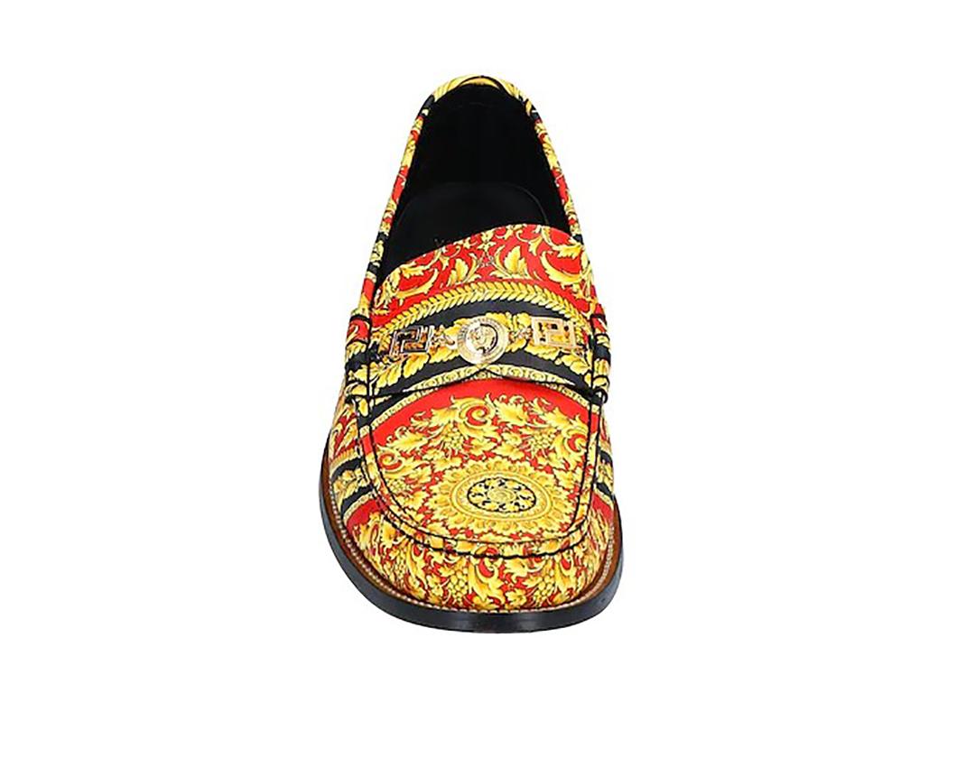 versace loafers red