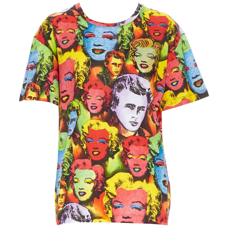 new VERSACE Limited Edition Tribute Warhol SS1991 crystal Monroe t-shirt M  at 1stDibs | versace t shirt, versace tribute t shirt