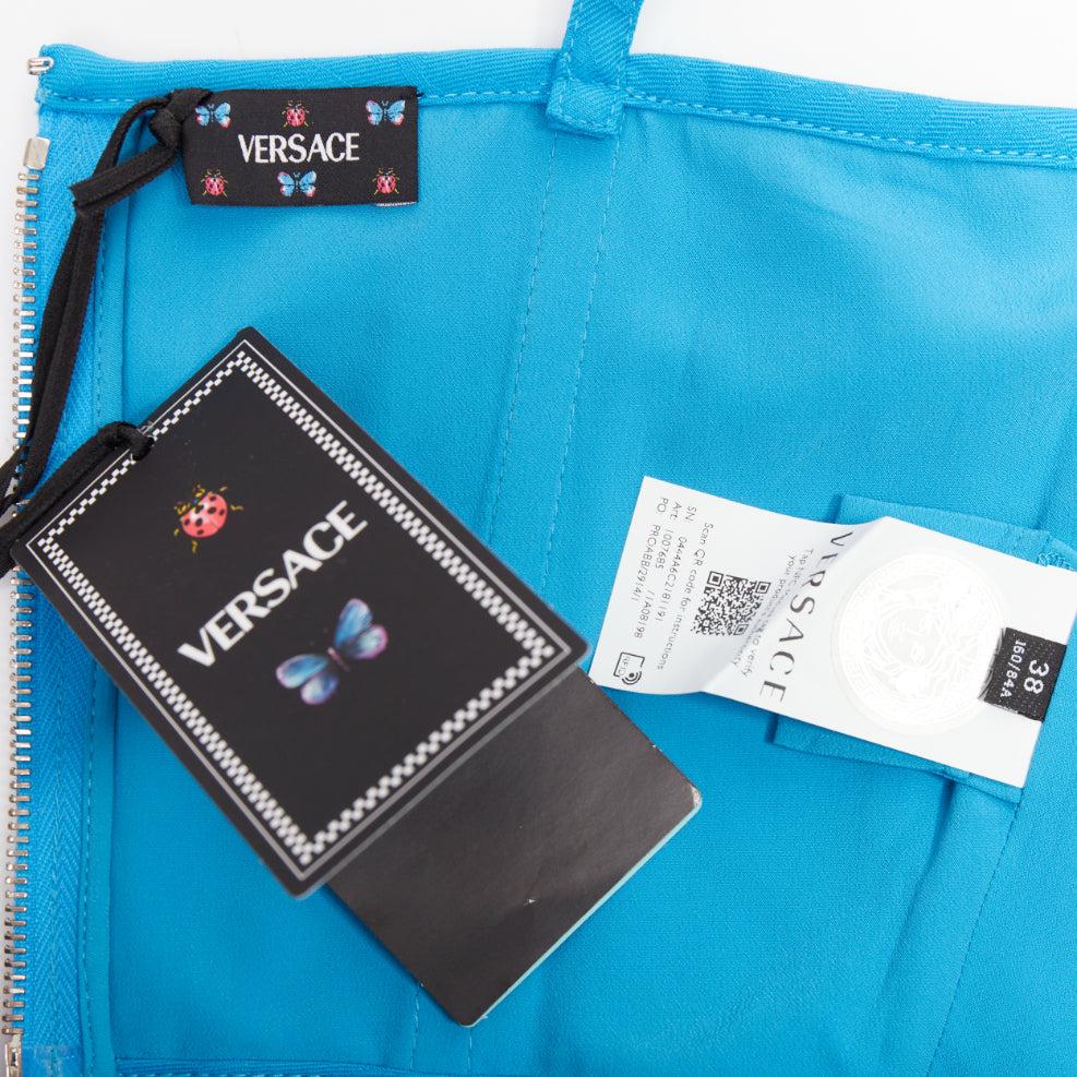 nuevo VERSACE Medusa '95 Mediterráneo monograma deshuesado hebilla crop top IT38 XS en venta 3