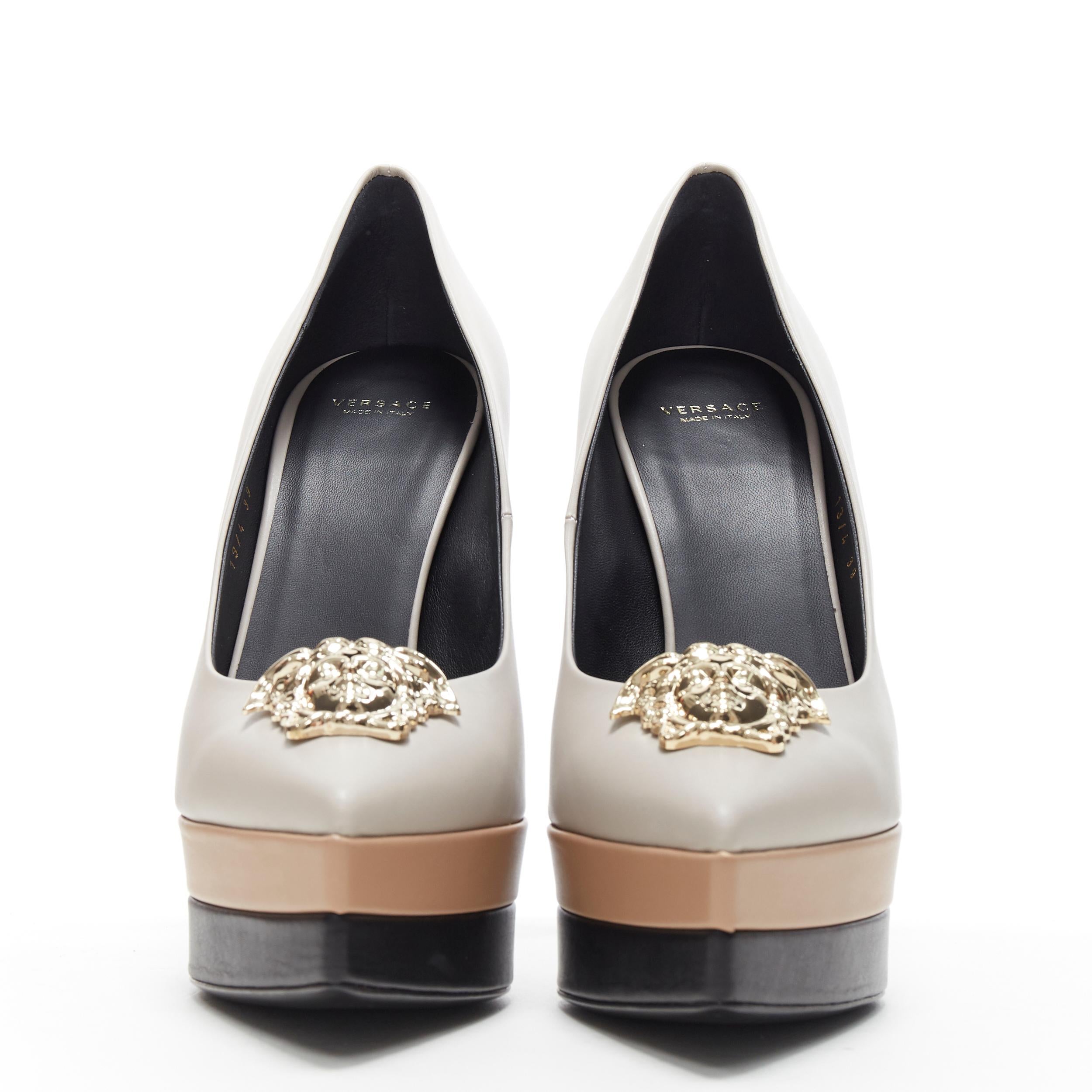 versace heels silver