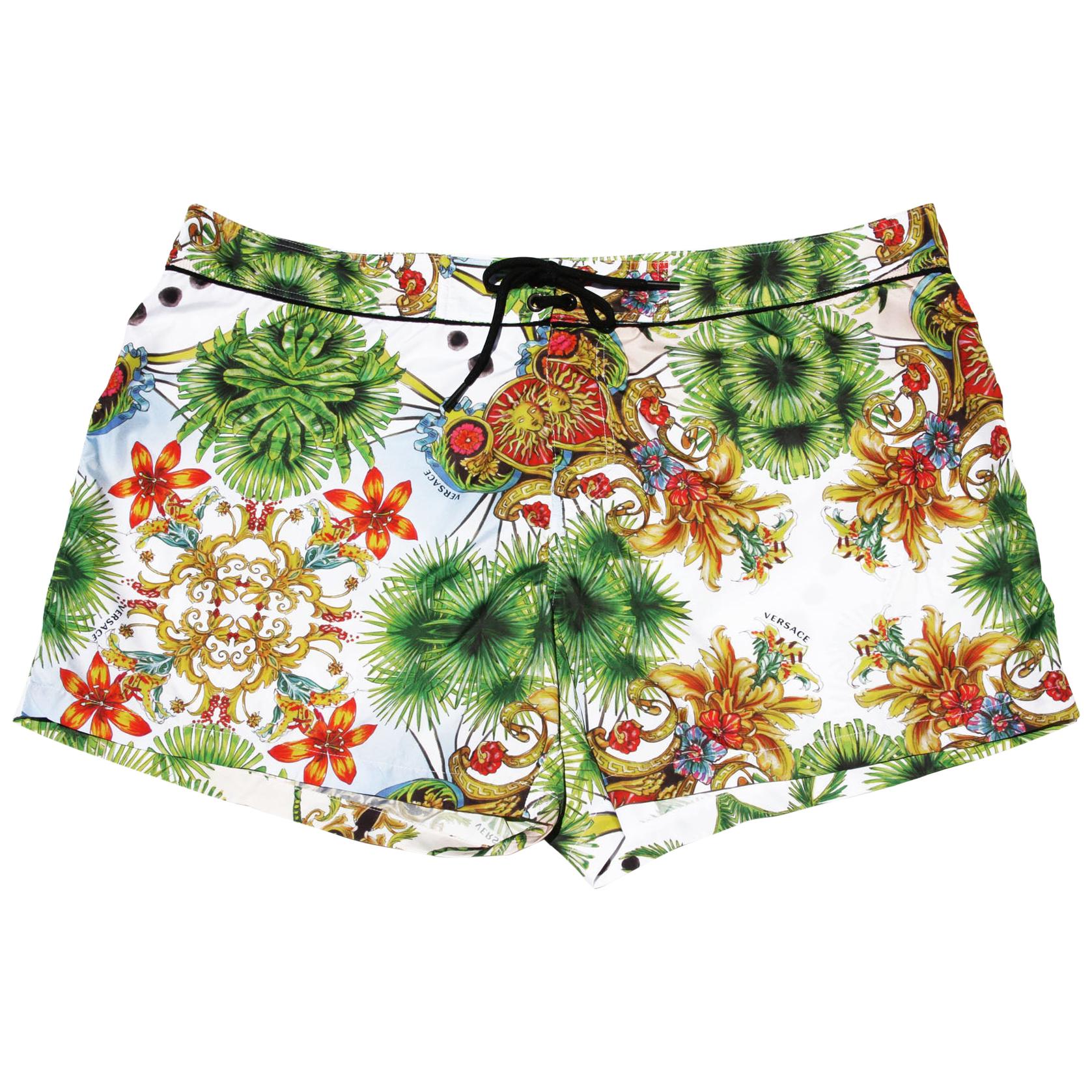 New Versace Men's *Miami* Swimwear Beachwear Shorts size 8 - waist 40" For Sale