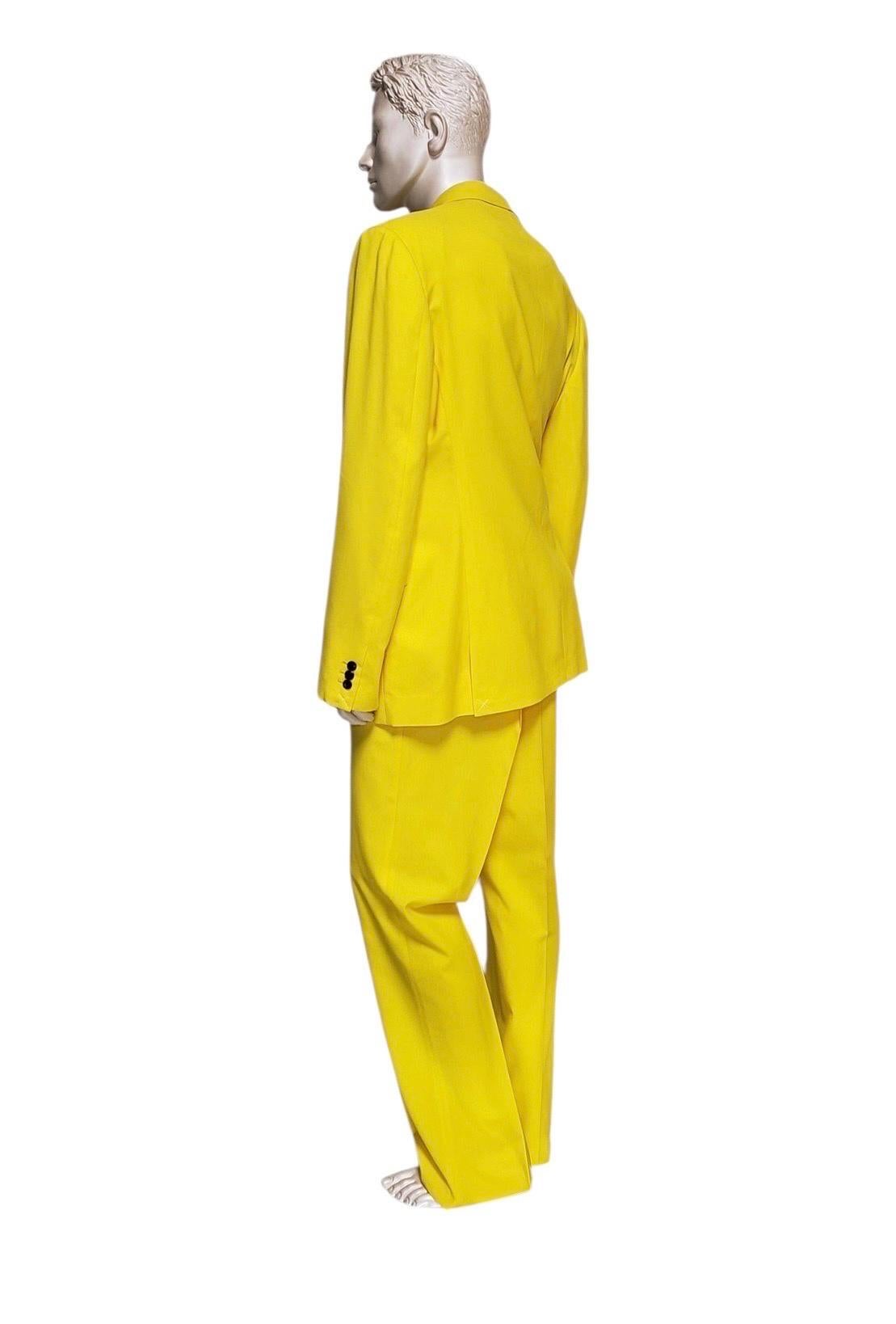 Nuovo abito sartoriale Versace da uomo - Giallo Canarino in vendita 1