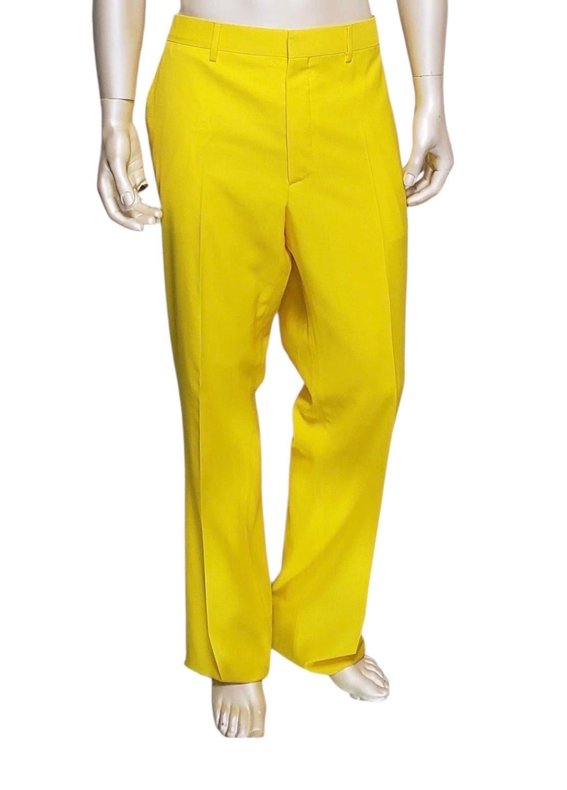 Nuovo abito sartoriale Versace da uomo - Giallo Canarino in vendita 3