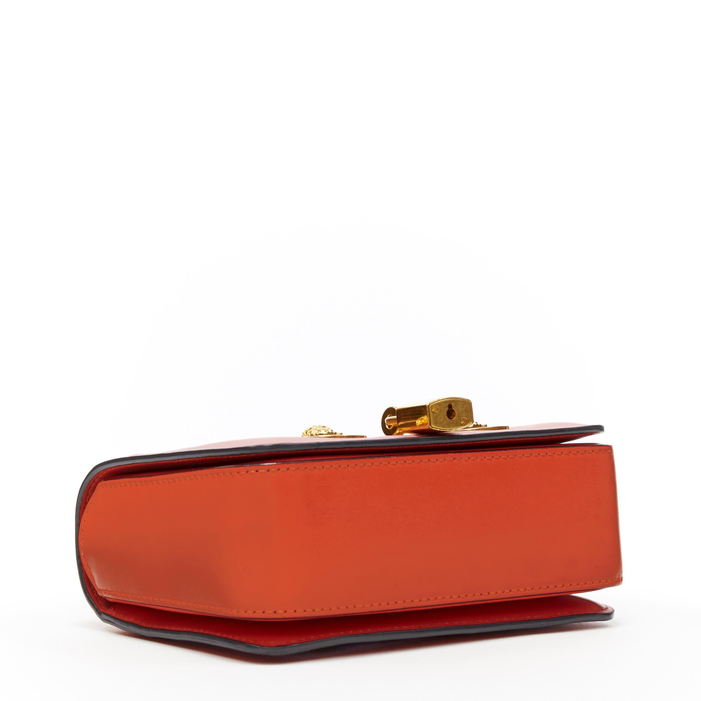 Women's new VERSACE Mini Icon pink baroque swarovski crystal embellished flap bag