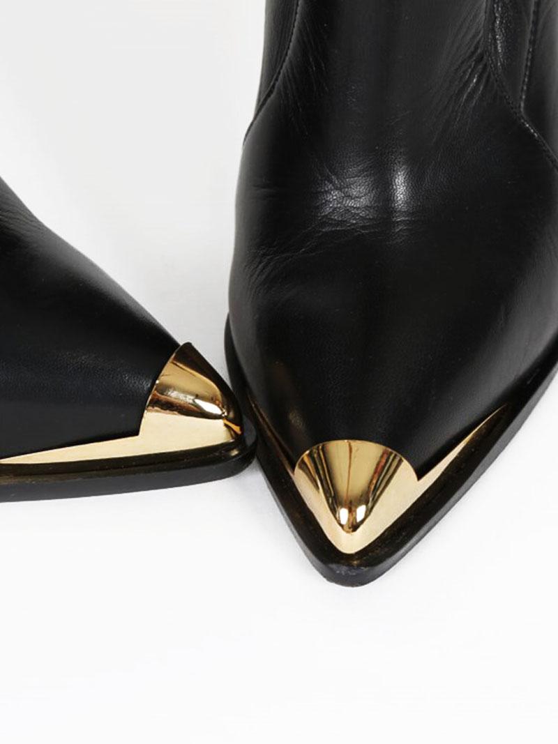 New Versace Over-the-knee Gold-tone Hardware Black Boots 36 - 6 For ...