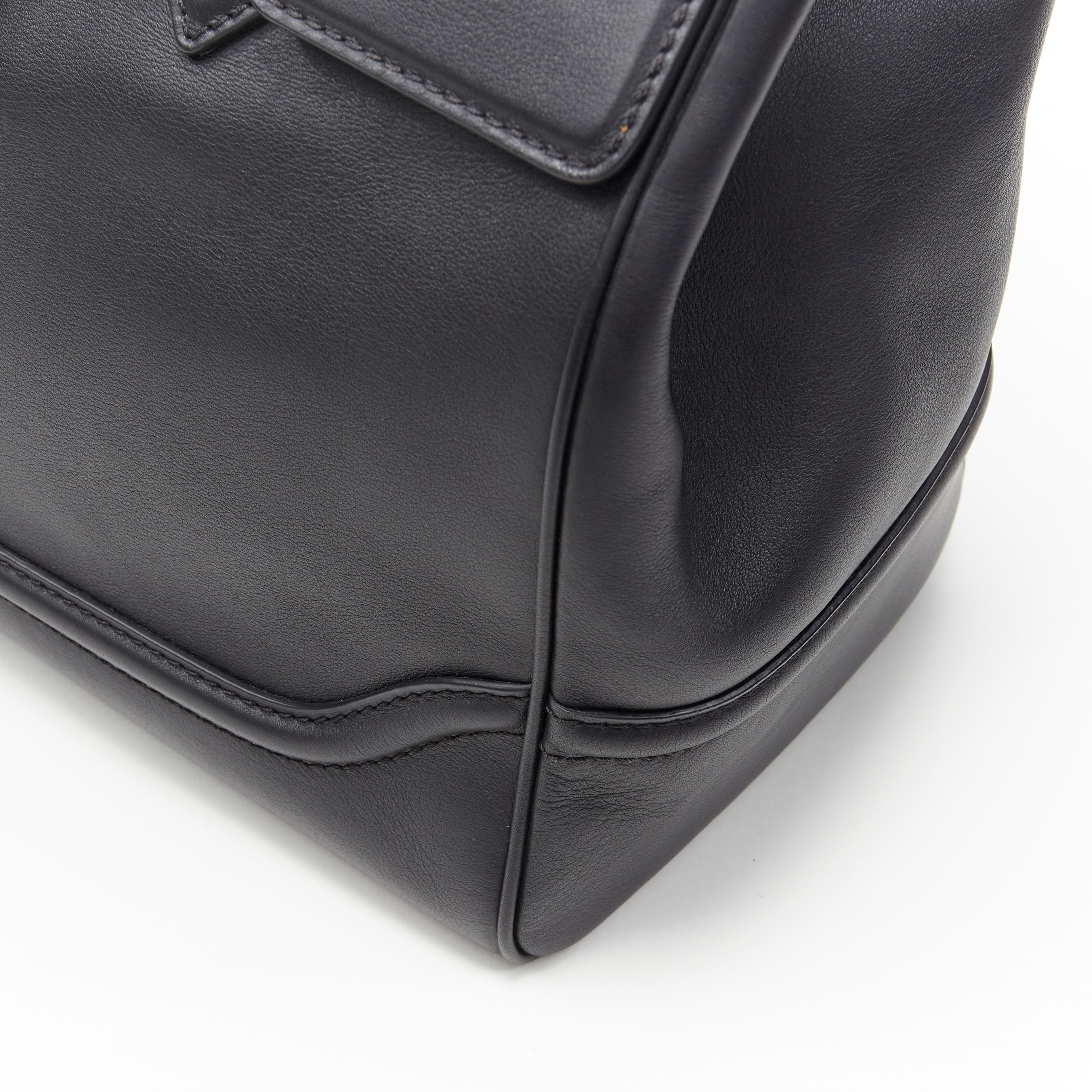 new VERSACE Palazzo Empire Large classic black calf leather Medusa satchel bag 4