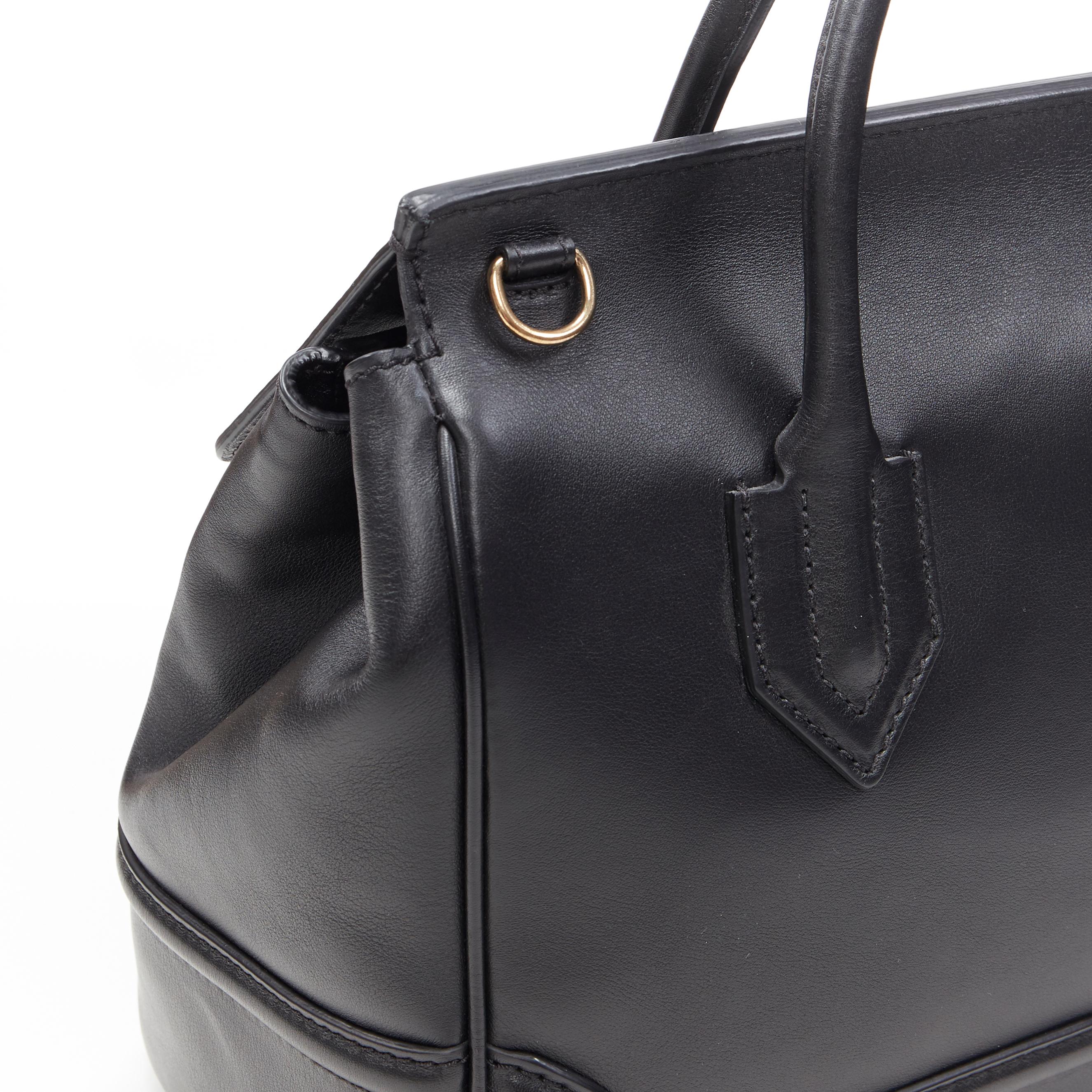 new VERSACE Palazzo Empire Medium classic black calf leather Medusa satchel bag 3