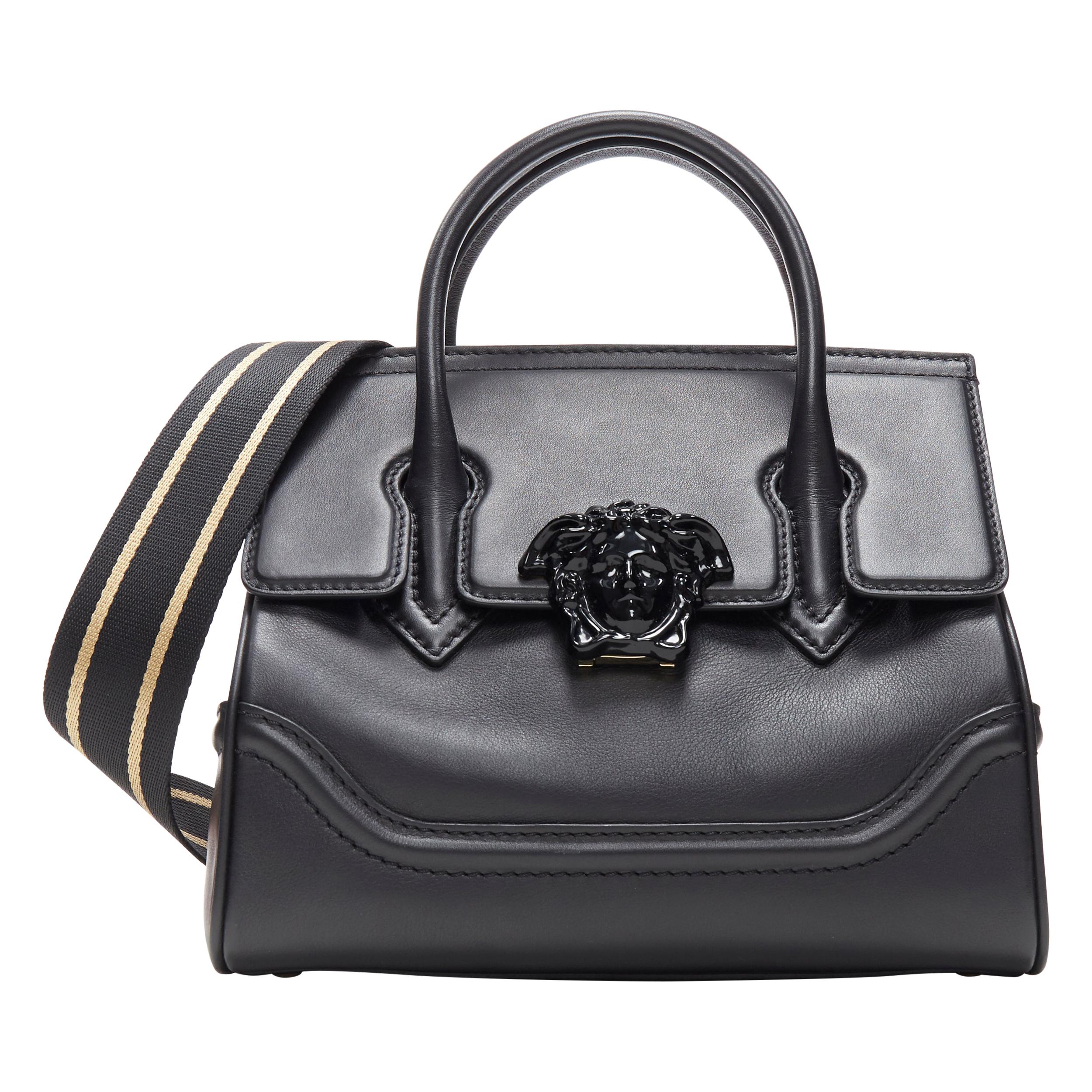 new VERSACE Palazzo Empire Medusa Small black calf leather flap shoulder bag  at 1stDibs | small silver clutch evening bag, versace icon bag, versace  medusa head