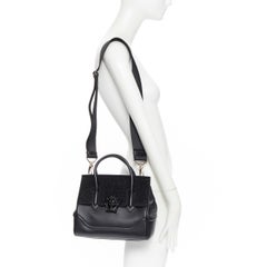 new VERSACE Palazzo Empire Medusa Small black strass crystal flap shoulder bag