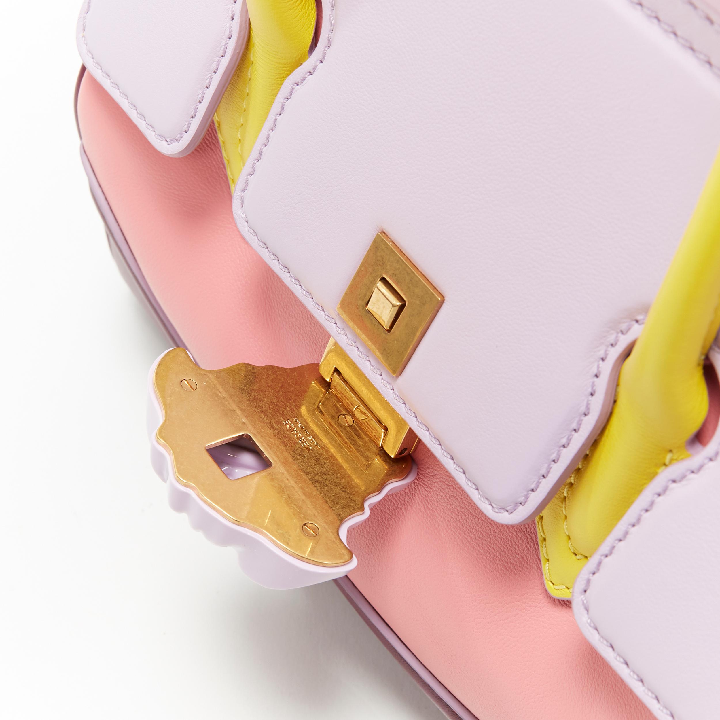 new VERSACE Palazzo Empire Medusa Small pink lilac tri-color flap shoulder bag 1