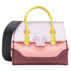 new VERSACE Palazzo Empire Medusa Small pink lilac tri-color flap shoulder bag