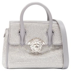 new VERSACE Palazzo Empire Mini Limited Edition grey crystal crossbody bag