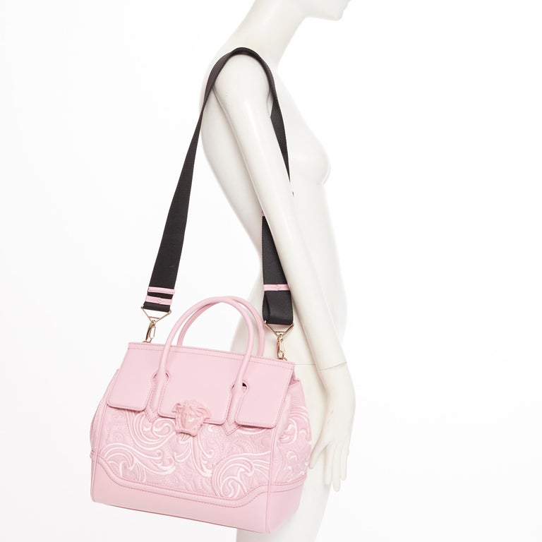 new VERSACE Palazzo Empire pink leather embroidery Medusa flap shoulder bag  at 1stDibs | versace palazzo bag pink, palazzo versace bag, badgley mischka  watches