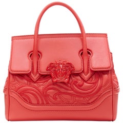 neu VERSACE Palazzo Empire Kleine Barocke Stickerei rot Medusa Kopf Umhängetasche
