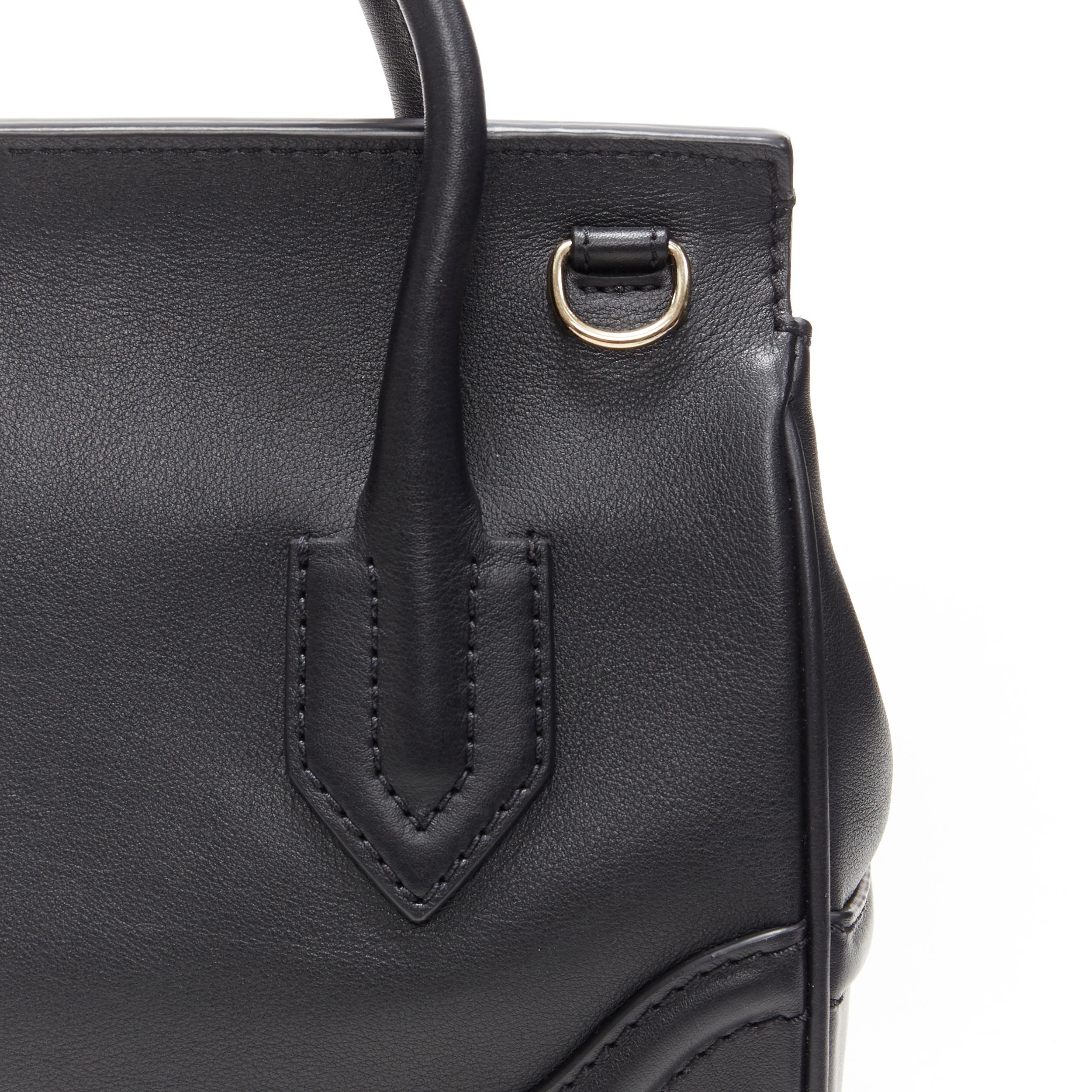 nuevo Bolso VERSACE Palazzo Empire Pequeño de piel negra dorada con cabeza de Medusa 5