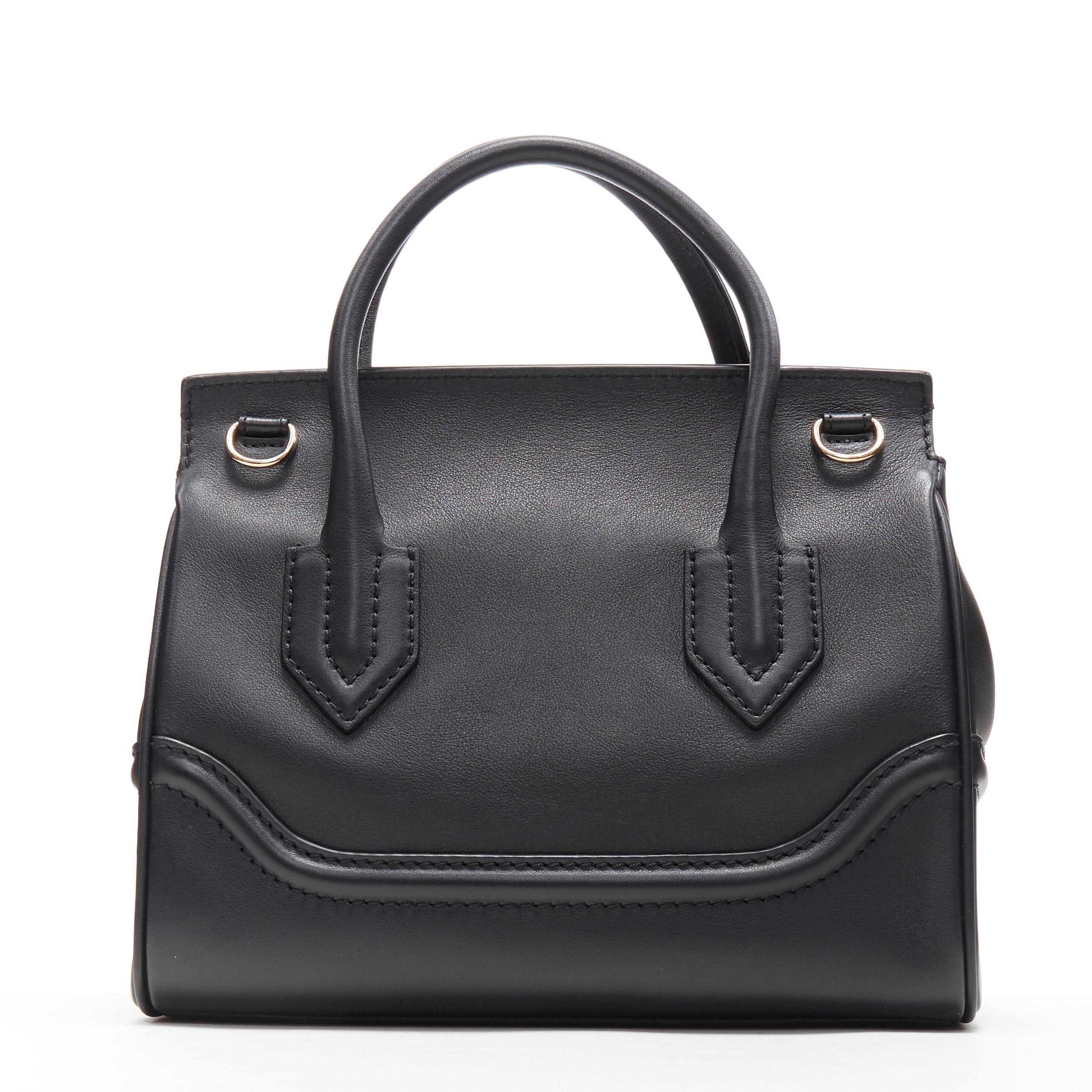 De las mujeres nuevo Bolso VERSACE Palazzo Empire Pequeño de piel negra dorada con cabeza de Medusa