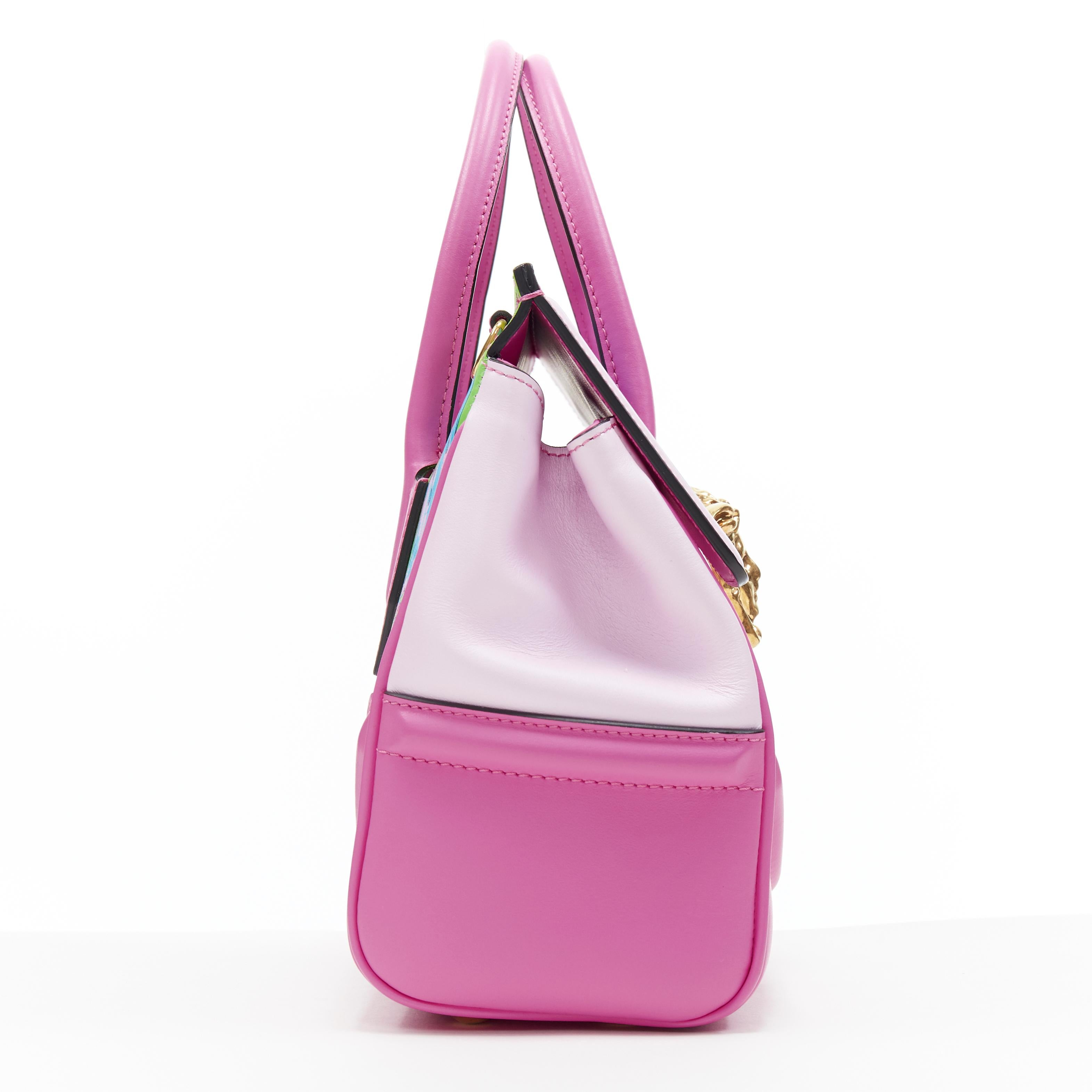 nuevo Bolso VERSACE Palazzo Empire Small Technicolor Baroque rosa Medusa satchel Rosa