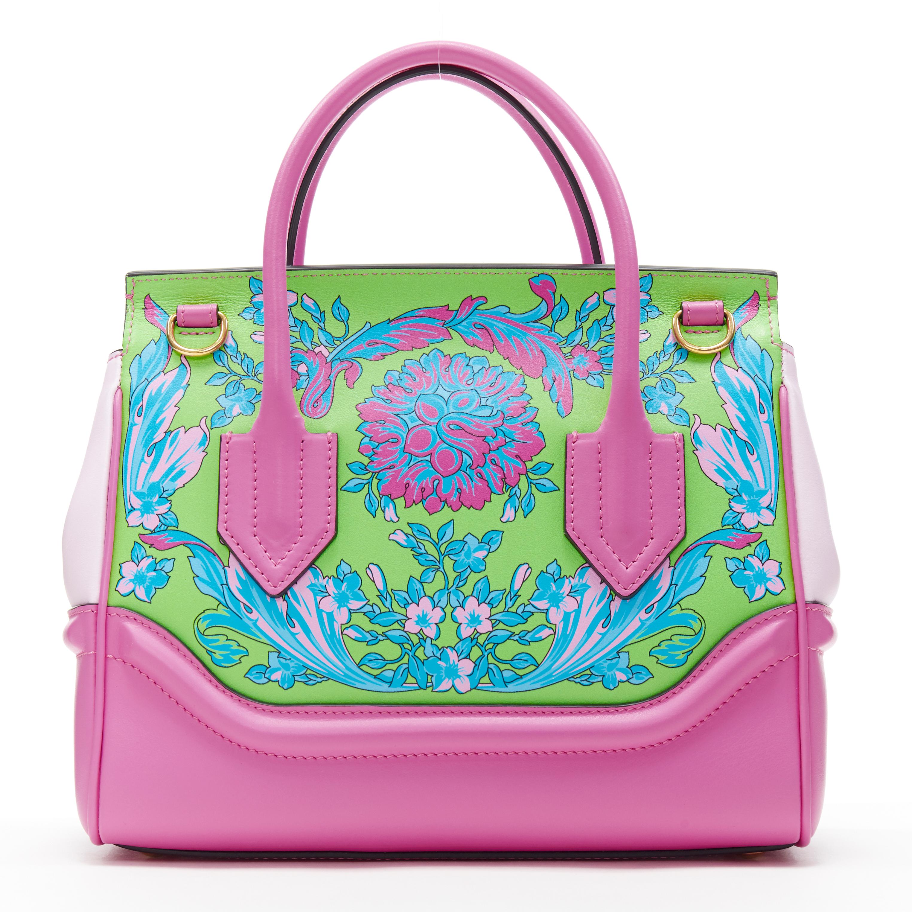 nuevo Bolso VERSACE Palazzo Empire Small Technicolor Baroque rosa Medusa satchel en Nuevo Estado en Hong Kong, NT