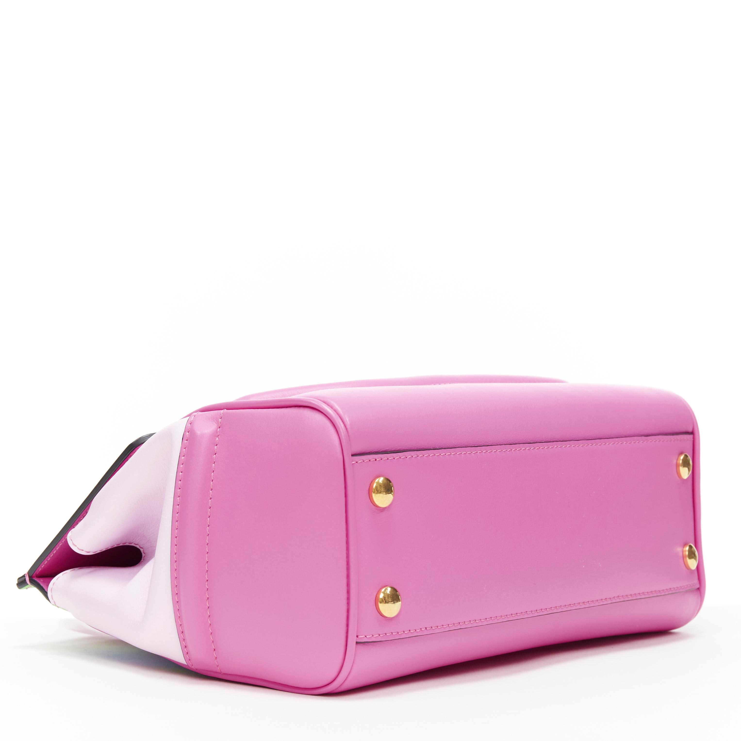 De las mujeres nuevo Bolso VERSACE Palazzo Empire Small Technicolor Baroque rosa Medusa satchel