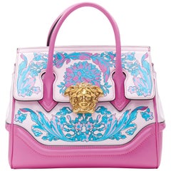 new VERSACE Palazzo Empire Small Technicolor Baroque pink Medusa tote bag