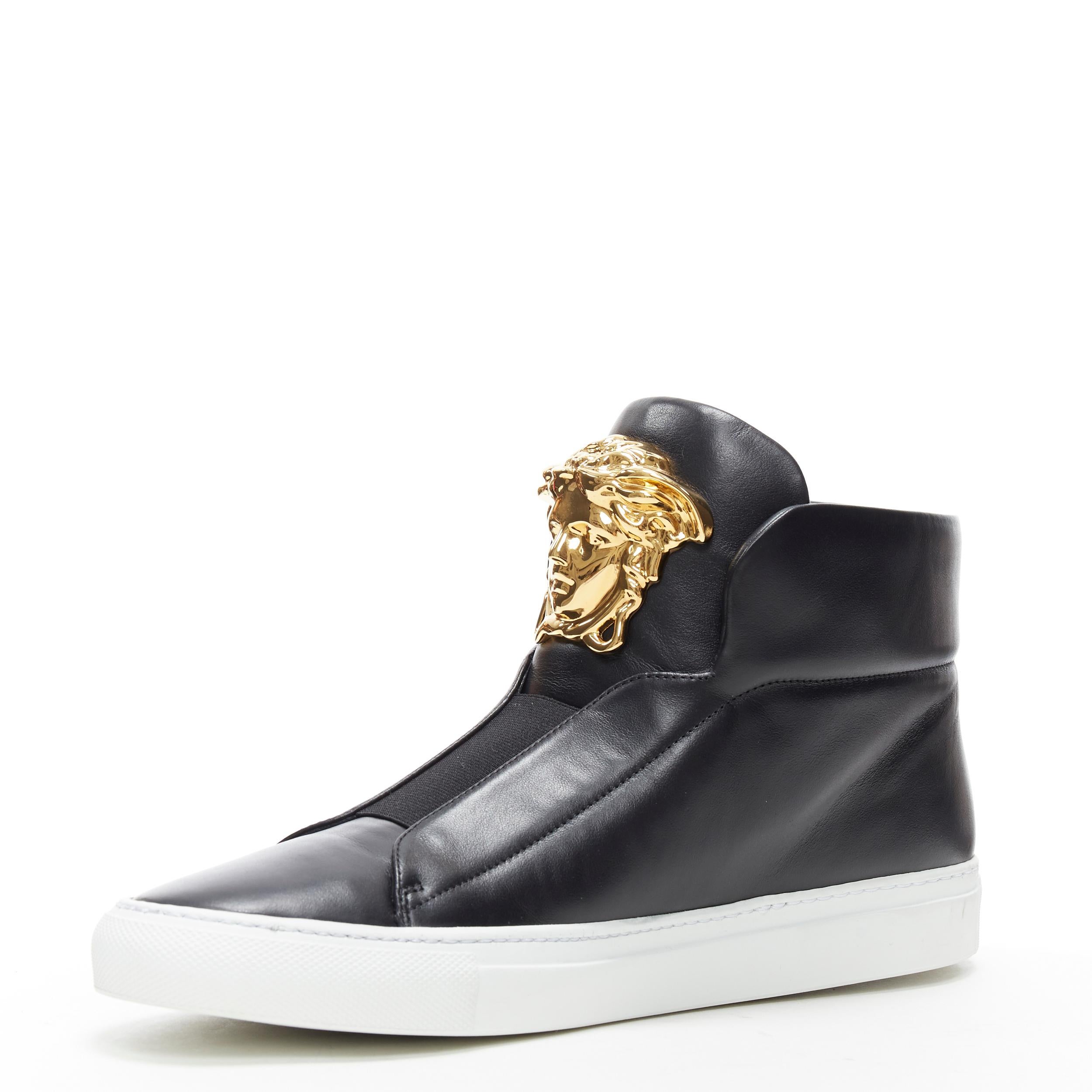 versace palazzo leather sneakers