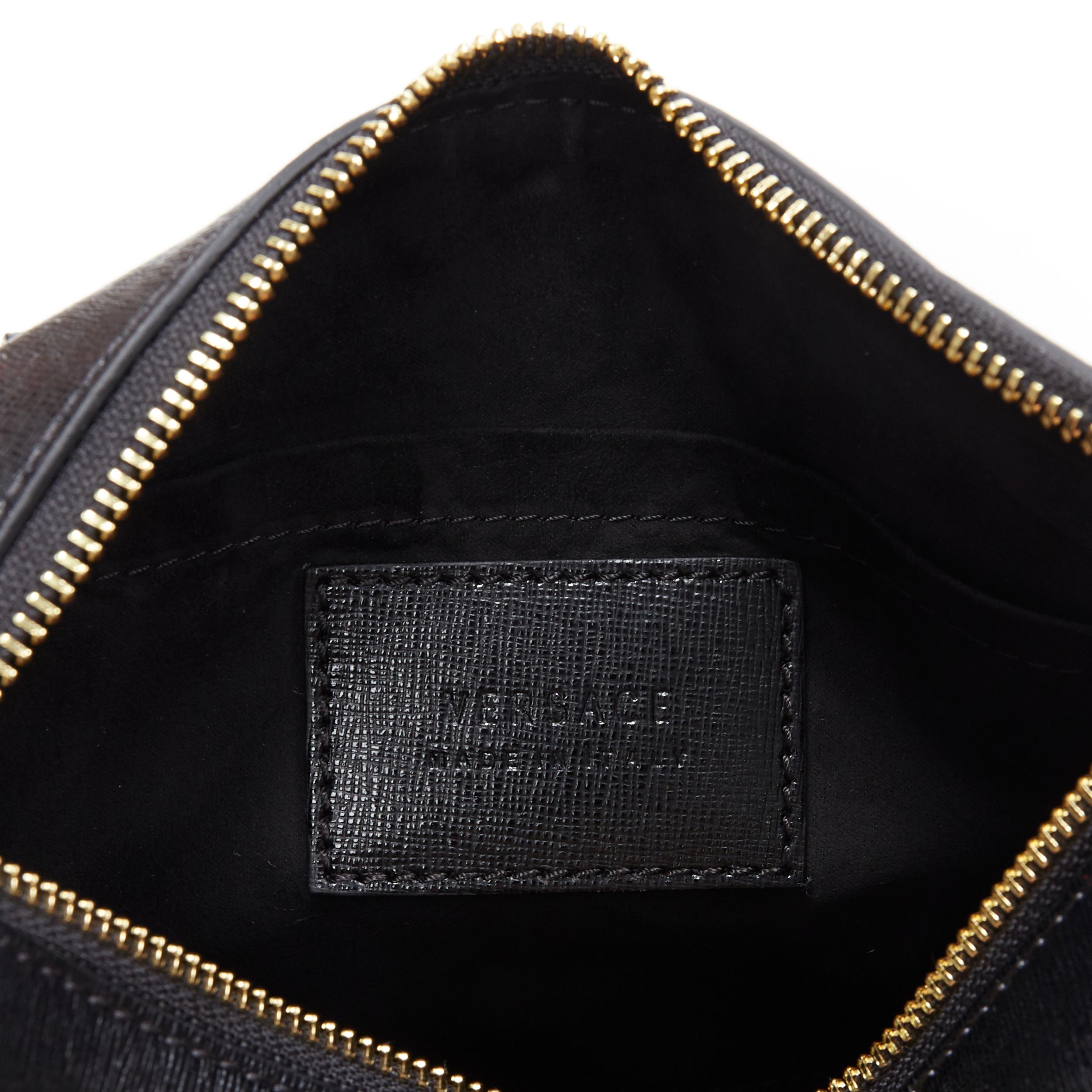 new VERSACE Palazzo Medusa black saffiano leather large speedy boston cross bag 4
