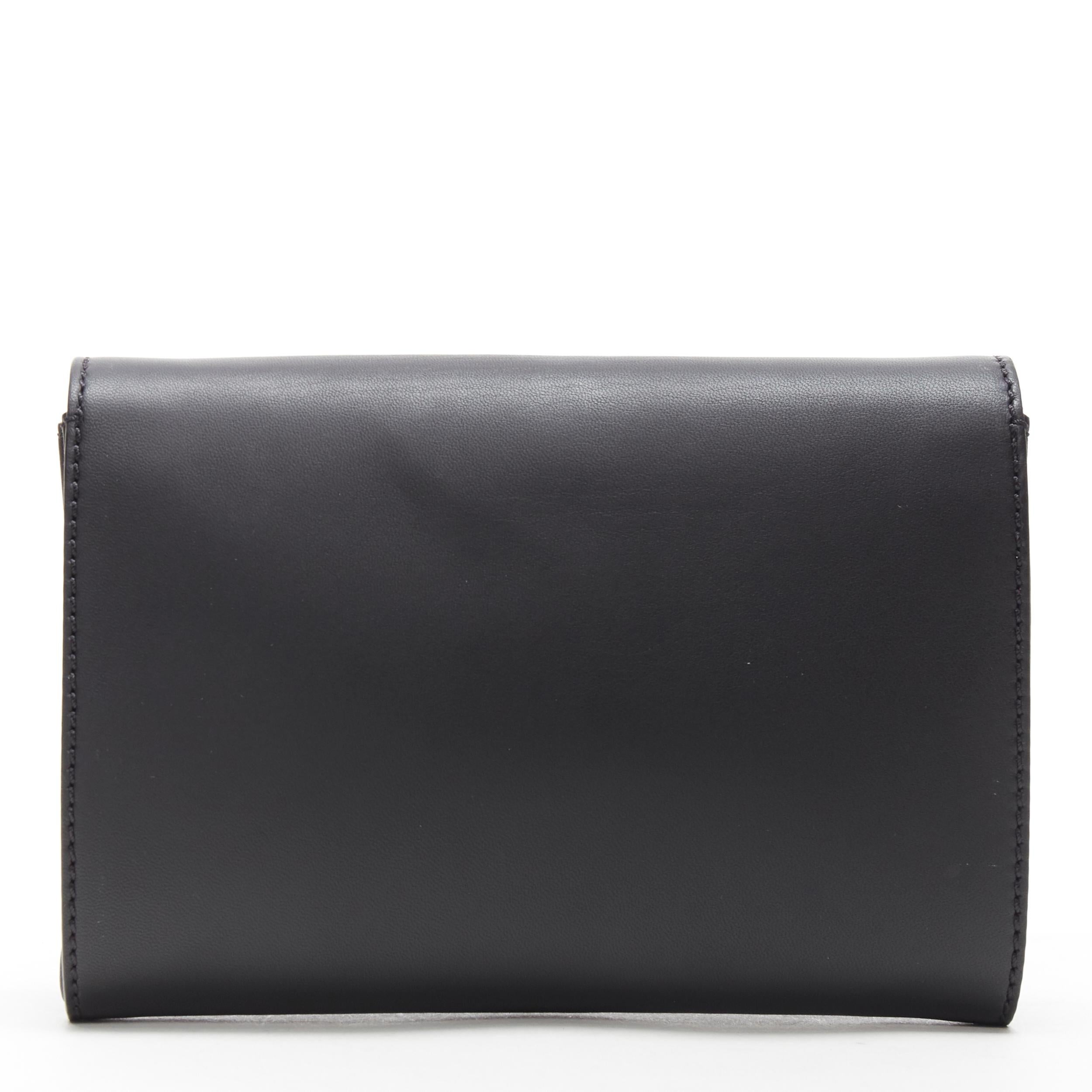 new VERSACE Palazzo Medusa black smooth leather flap shoulder chain clutch  bag at 1stDibs