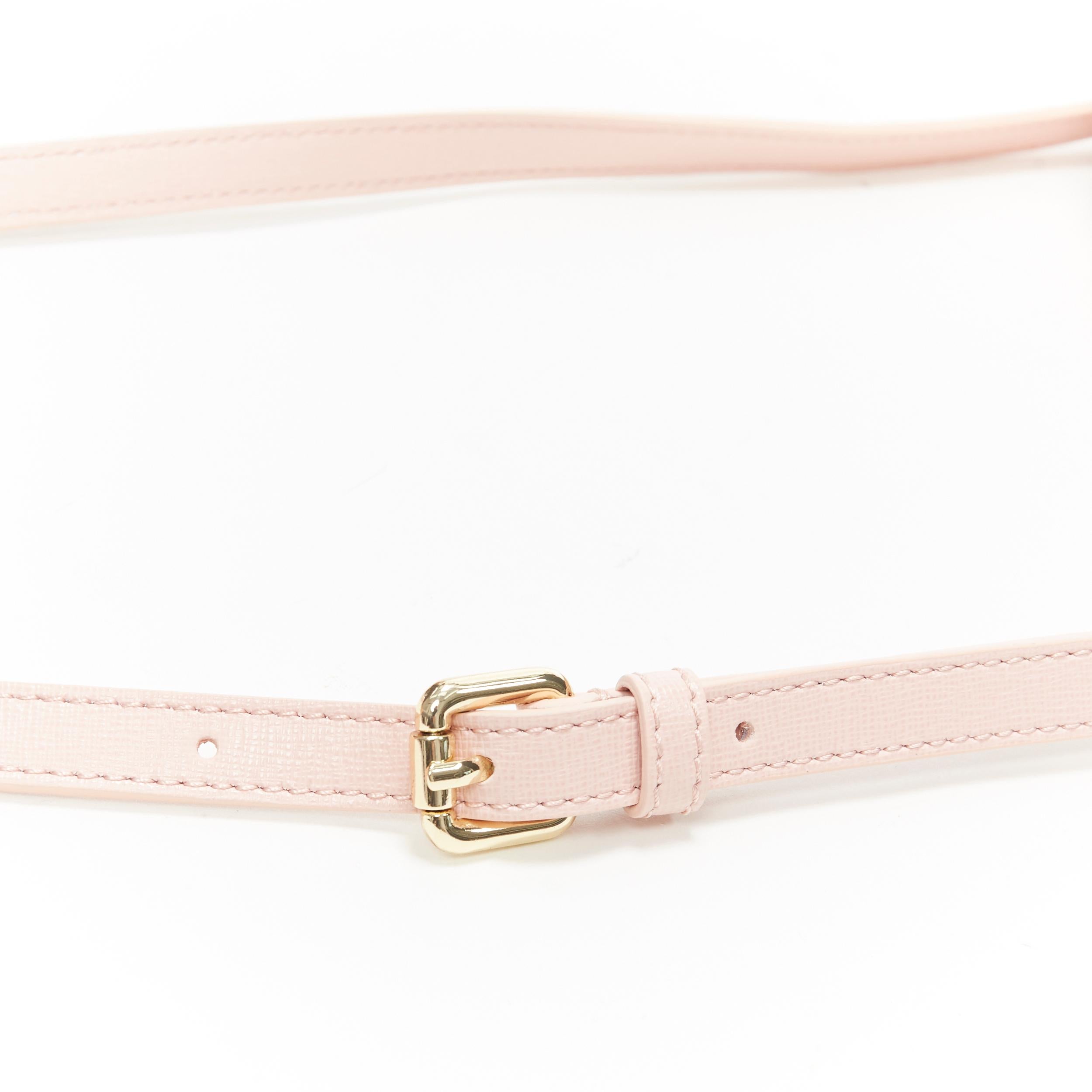 Women's new VERSACE Palazzo Medusa head blush pink saffiano leather crossbody camera bag