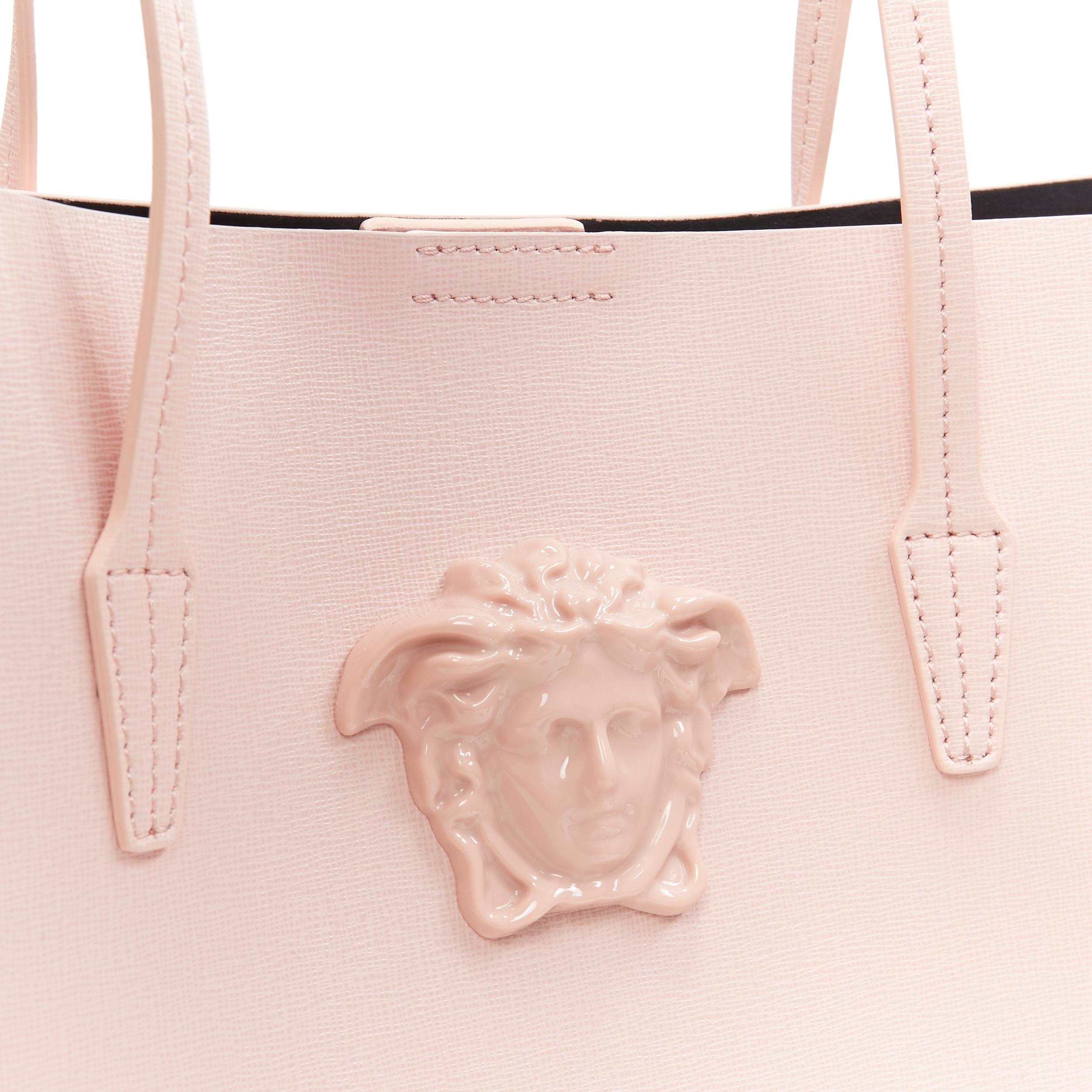 new VERSACE Palazzo Medusa light pink saffiano leather large neverfull tote bag 1