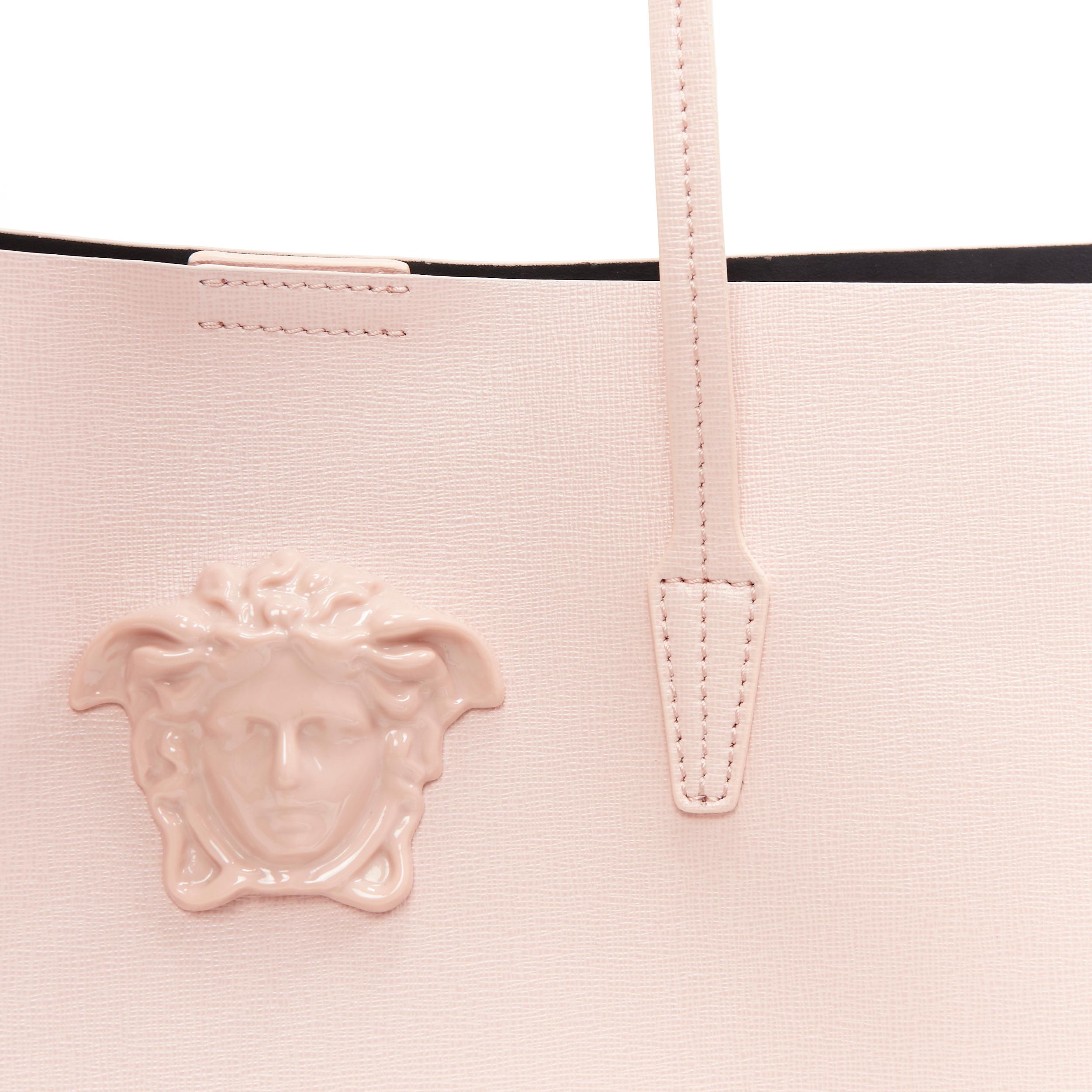 Women's new VERSACE Palazzo Medusa light pink saffiano leather large neverfull tote bag