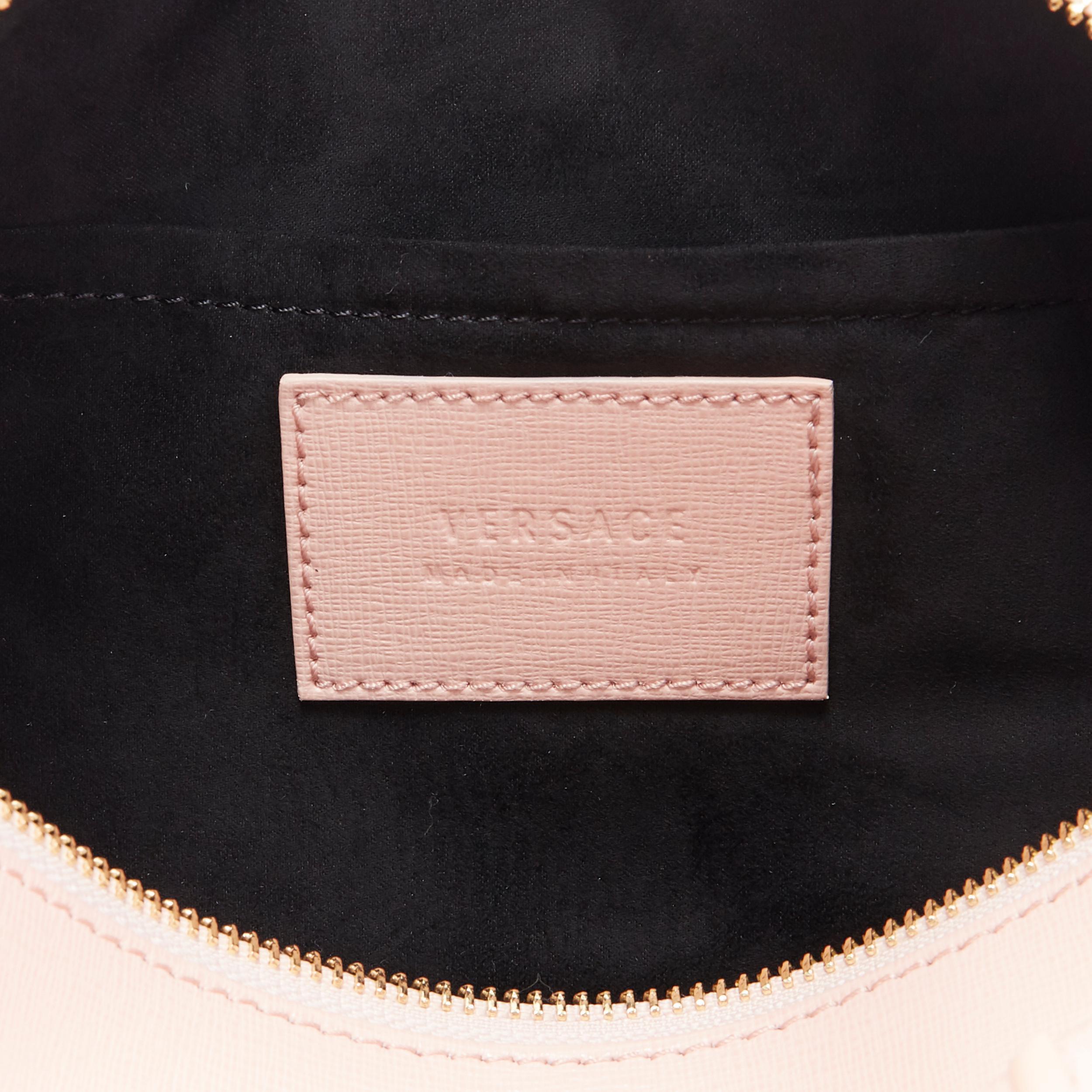 new VERSACE Palazzo Medusa pink saffiano leather large speedy boston cross bag 6