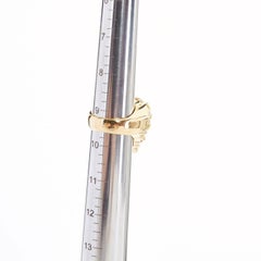 new VERSACE Palazzo Medusa snake head gold plated large rapper ring 9.5